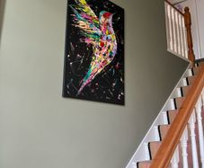 Hand painted acrylic on canvas painting
