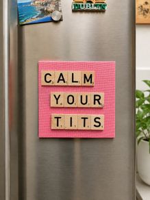 Fun scrabble style magnet