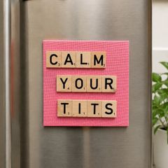Fun scrabble style magnet