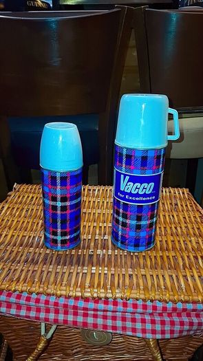 Vintage 1960's new/old stock Vacco flasks