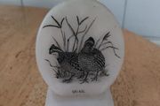 Marble Quail ornament - Made in USA (not a ceramic but I can't change the category)