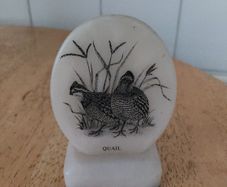 Marble Quail ornament - Made in USA (not a ceramic but I can't change the category)