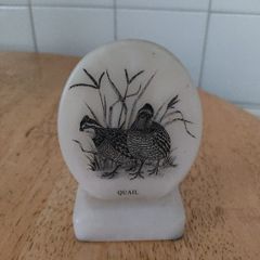 Marble Quail ornament - Made in USA (not a ceramic but I can't change the category)