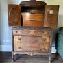 Antique Wooden Cabinet Chest with Decorative Inlay, professionally Valued Image 2