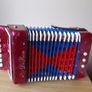 Vintage Toy Accordion Squeezebox Image 3