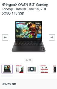 Brand New Laptop Gaming Hp Omen HyperX RTX 5050 i5-14500hx