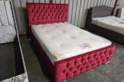 Red Frame Monaco Bed Double Size