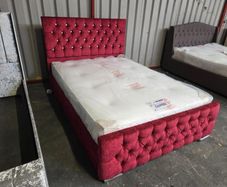 Red Frame Monaco Bed Double Size