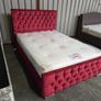Double Size Red Monaco Divan Bed Image 2