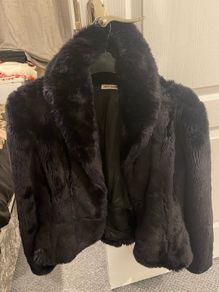 DKNY fur coat