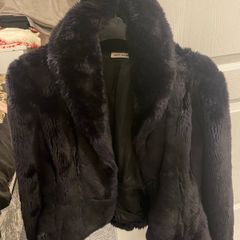 DKNY fur coat