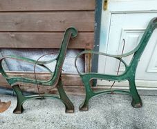 cast iron bench ends