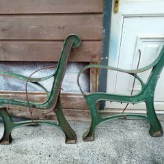 cast iron bench ends