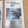 Light Railway Guide and Timetables 1970, 1971, 1972, 1973 Editions Image 3