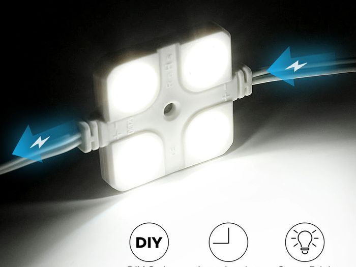 10x4 LEDs Car Roof Light Van Interior Light Reading Ceiling Lighting Waterproof Inside White Lamp For RV Boat Trailer Lorry 12V