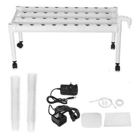 B-36 holes Hydroponic Piping Site Grow Kit Deep Water Culture Planting Box Gardening System Nursery Pot Hydroponic Rack 220V