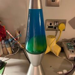Blue and Silver Lava Lamp