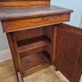 Inlaid walnut davenport desk and chair Image 4