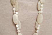 Cream bead necklace