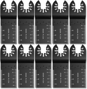 FREE P&P  10Pcs 34mm Wood Cutting Saw Blade Oscillating Kit Multi Tool Carbon Steel Saw Blade Cutter for Dremel Fein Multimaster Makita Bosch