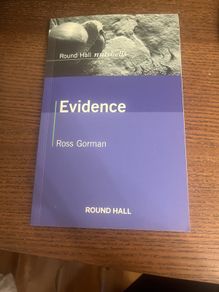 Evidence law nutshell