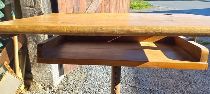 vintage kids school table