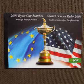 Ireland 2006 Ryder Cup complete Stamp Booklet.Mint never hinged.