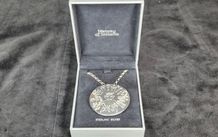 Solvar History of Ireland Sterling Silver Pendant Brooch Necklace Set Boxed