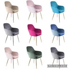 Velvet Muse Dining Bedroom Makeup Dressing Room Chairs