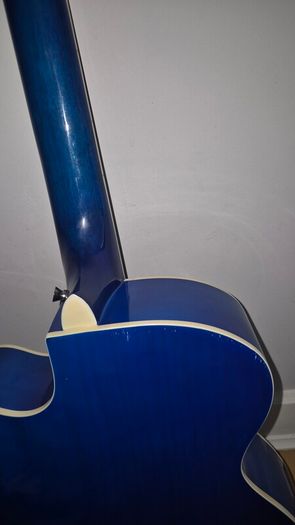 World Rhythm Blue Burst Acoustic Guitar (Model WR-205)