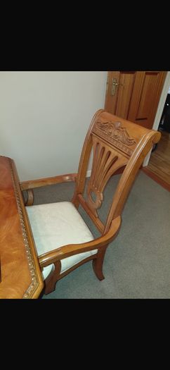 Solid timber table and chairs