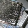 Vintage Cigarette Case and Lighter in a Decorative Box Image 3
