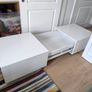 coffee table living room table high gloss white with storage Image 9