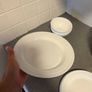 IKEA White Dinnerware Set + Cutlery Image 6