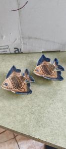 Set of 2 Wade Ireland Ceramic Fish Dish Vintage Figurine , Made In Ireland , Collectible