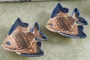 Set of 2 Wade Ireland Ceramic Fish Dish Vintage Figurine , Made In Ireland , Collectible