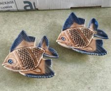 Set of 2 Wade Ireland Ceramic Fish Dish Vintage Figurine , Made In Ireland , Collectible
