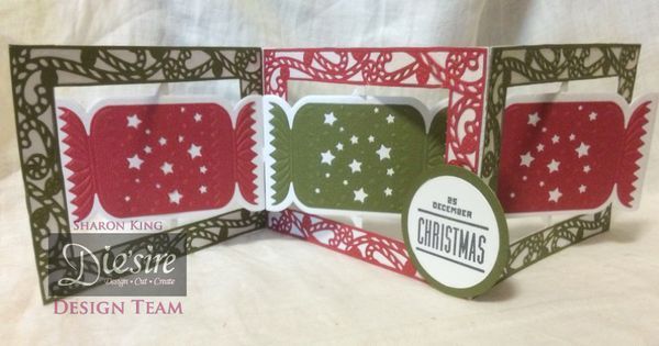 Die'Sire Create A Card Accordian Die "Christmas Cracker"