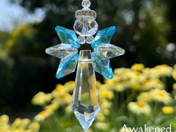 Suncatchers, Crystal, Gemstone, Birthstone, Guardian Angel Sun Catchers