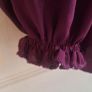 Womens Designer Bow Tie Purple  Blouse. Image 4
