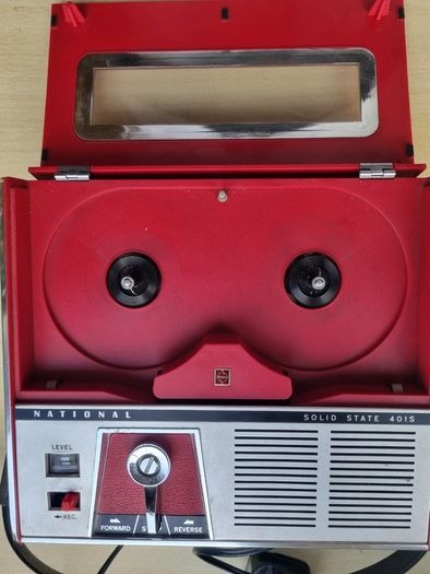 National Solid State 401S portable reel-to-reel tape recorder