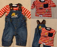 Next Baby Demin Dungaree,s & Top