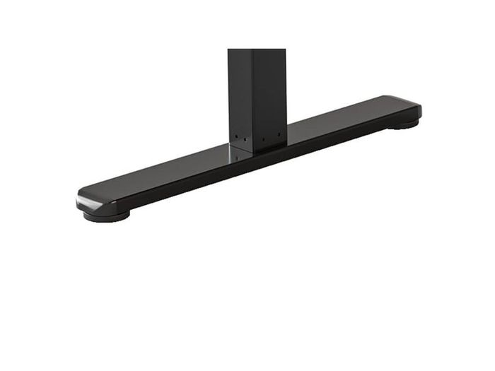 Electric Standing Desk 120 x 60 cm, Height Adjustable Sit Stand Desk with Memory Presets, Home Office Computer Desk, Black Frame with Vintage Brown Top