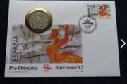 rare coin Handball sports 1992 Olympics cover Barcelona