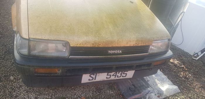 Vintage Toyota Corolla supplied with spare engine
