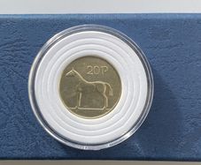Eire 20p,from 1994 + capsule