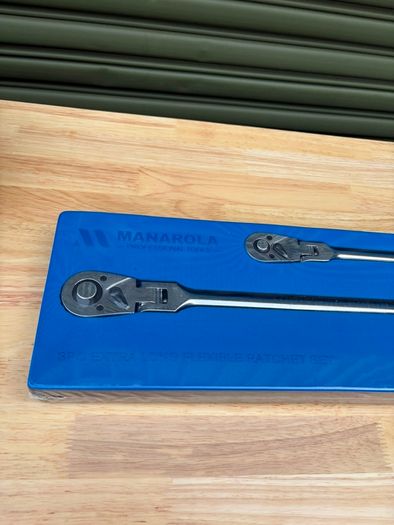 MANAROLA 3-Piece Extra Long Flexible Ratchet Set