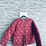 Burgundy Quilted Jacket - H&M - Size S Image 7