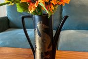 Decorative MCM Tall Vase Portmeirion Gold Phoenix