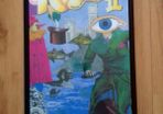 Framed psychedelic artwork (Nuggets 2 cover)